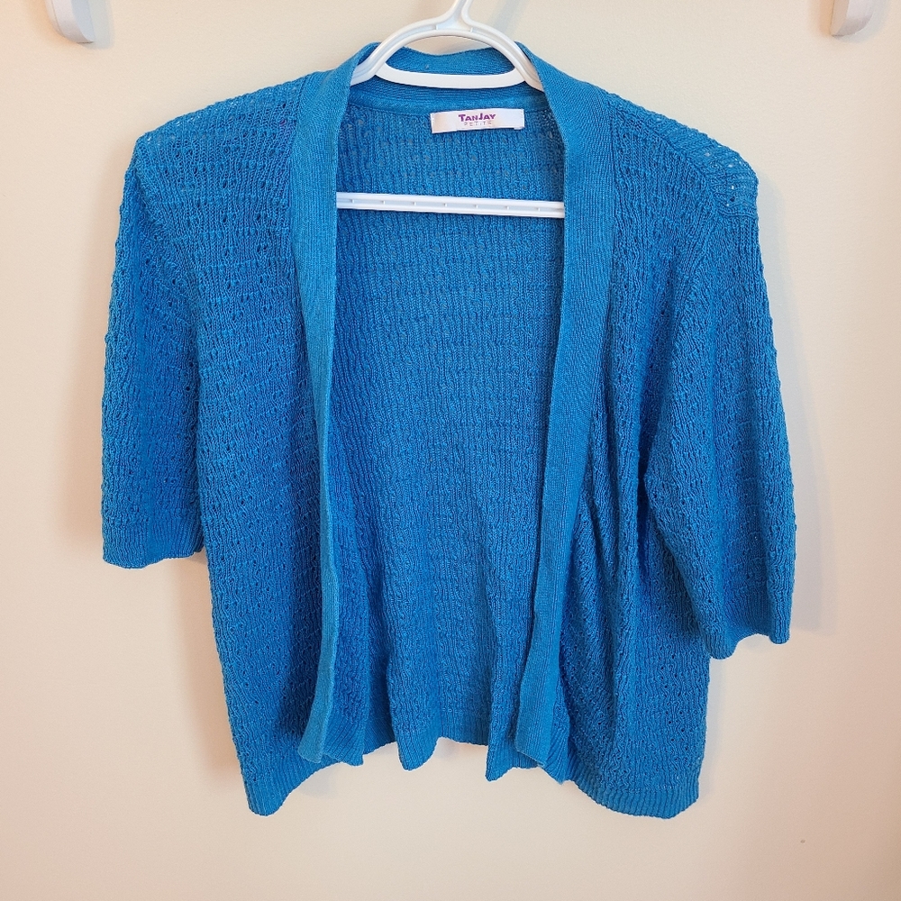 🌟Blue Knit Cardigan from Tanjay Small Petite